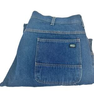 Key Carpenter Jeans Mens 40x32 (38x30 ACTUAL) Blue‎ Denim Classic